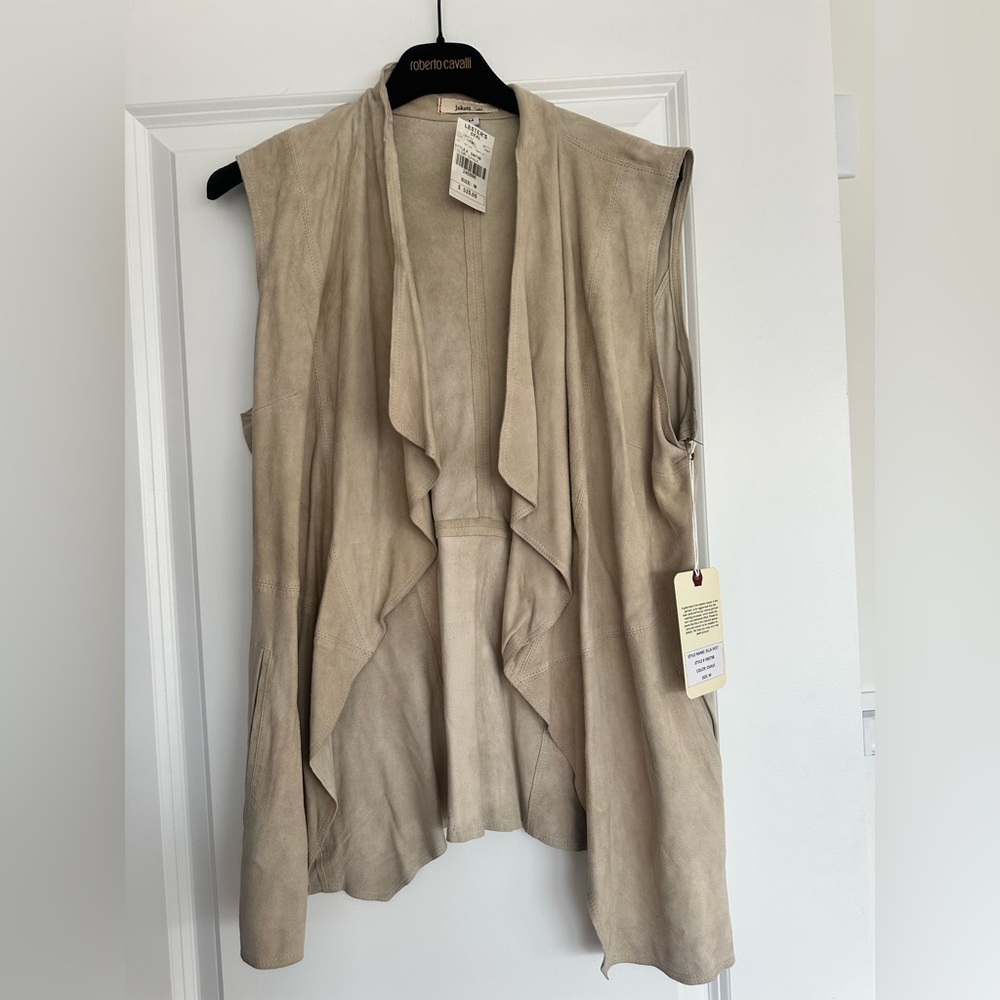 Jakett New York suede tan Ella vest